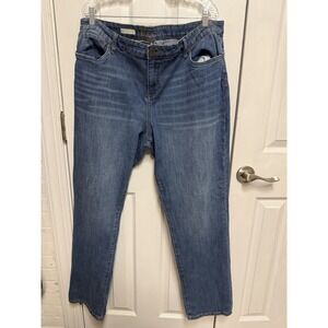 Kut From The Kloth Carrie Boyfriend Jeans Womens 16 Relaxed Straight Leg Blue